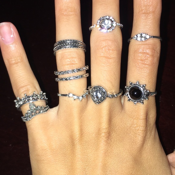 12pcs Boho Knuckle Ring Set - Picture 2 of 3